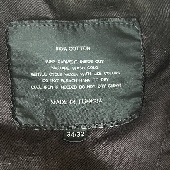 Ralph Lauren Men's Slim Fit Waxed Brown Pants Jeans! 34×32 - Picture 3 of 6